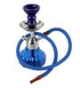Red  & Blue 24 cm Metal Table Hookah set of 2