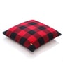 Red & Black 100% Cotton It'S Checkered 20X20 Inches Knitted Cushion Cover