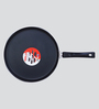 Red & Black Aluminium Big Non-Stick Flat Dosa Tawa Pan