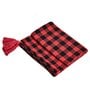 Red & Black Cotton 60x50 Inches Throw