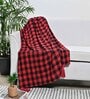 Red & Black Cotton 60x50 Inches Throw