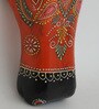 Red & Black Handcrafted Cow Sclupture Mango Wood Wall Mask