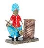 Musical Man Red & Blue Metal Pen Stand