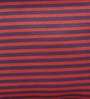 Maroon Polyester Striped 16x16 inches Cushion Cover (5Pc)