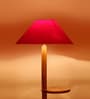 Red Cotton Coolie Floor Lamp
