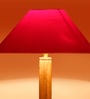 Red Cotton Coolie Floor Lamp