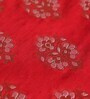 Red & Gold Floral Silk (52 x 84 ) Table Cloth