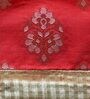 Red & Gold Floral Silk (52 x 84 ) Table Cloth