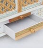 White Mango Wood & MDF Floor Rested Mandir With Door