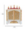 White Mango Wood & MDF Floor Rested Mandir With Door