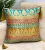 Multicolor Traditional Blended Silk 16 x 16 Inches Cushion Covers (Set of 2)