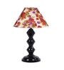 Multicolor Shade Table Lamp With Metal Base