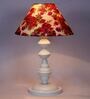 Multicolor Shade Table Lamp With Metal Base