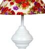 Multicolor Shade Table Lamp With Metal Base
