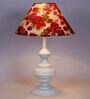 Multicolor Shade Table Lamp With Metal Base