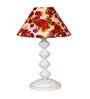 Multicolor Shade Table Lamp With Metal Base