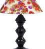 Multicolor Shade Table Lamp With Metal Base