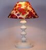 Multicolor Shade Table Lamp With Metal Base