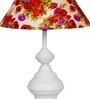 Multicolor Shade Table Lamp With Metal Base