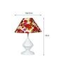 Multicolor Shade Table Lamp With Metal Base