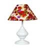 Multicolor Shade Table Lamp With Metal Base