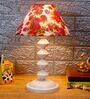 Multicolor Shade Table Lamp With Metal Base