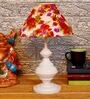 Multicolor Shade Table Lamp With Metal Base