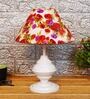 Multicolor Shade Table Lamp With Metal Base