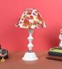 Multicolor Shade Table Lamp With Metal Base