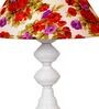 Multicolor Shade Table Lamp With Metal Base