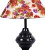 Multicolor Shade Table Lamp With Metal Base