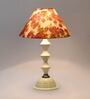 Multicolor Shade Table Lamp With Metal Base