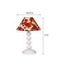 Multicolor Shade Table Lamp With Metal Base