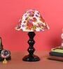 Multicolor Shade Table Lamp With Metal Base
