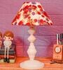 Multicolor Shade Table Lamp With Metal Base