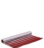 Red & White Polypropylene Striped 3 x 5 Feet Dhurrie
