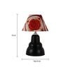 Red & White Shade table Lamp with Black Base
