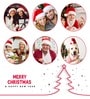 Red & White Velvet Classic Fur Merry Christmas (Pack of 3) Hat