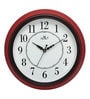 Red Analog Wall Clock