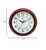 Red Analog Wall Clock