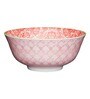 Victorian 300ml Red & Pink Stoneware Dinner Bowl