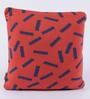Red 100% Cotton 12X12 Inch Pillow Cover