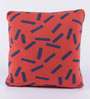 Red 100% Cotton 12X12 Inch Pillow Cover