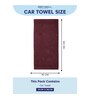 Red 100% Cotton 340 Gsm Car Towel