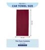 Red 100% Cotton 340 Gsm Car Towel