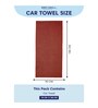 Red 100% Cotton 340 Gsm Car Towel