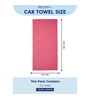 Red 100% Cotton 340 Gsm Car Towel