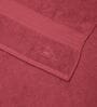 Red 100% Cotton 380 Gsm Bath Towel