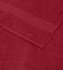 Red 100% Cotton 380 Gsm Car Towel