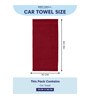 Red 100% Cotton 380 Gsm Car Towel